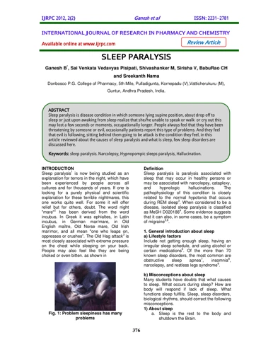 Current Research On Genetic Factors And Sleep Paralysis