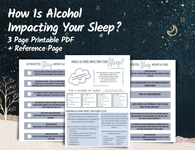 The Impact Of Alcohol On Sleep